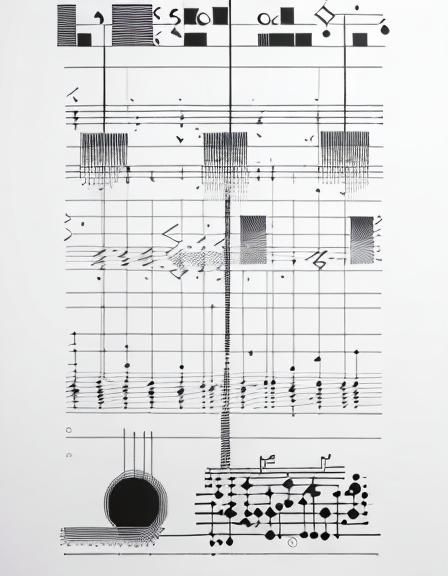 Abstract Graphic Music Notation in Art Brut Style