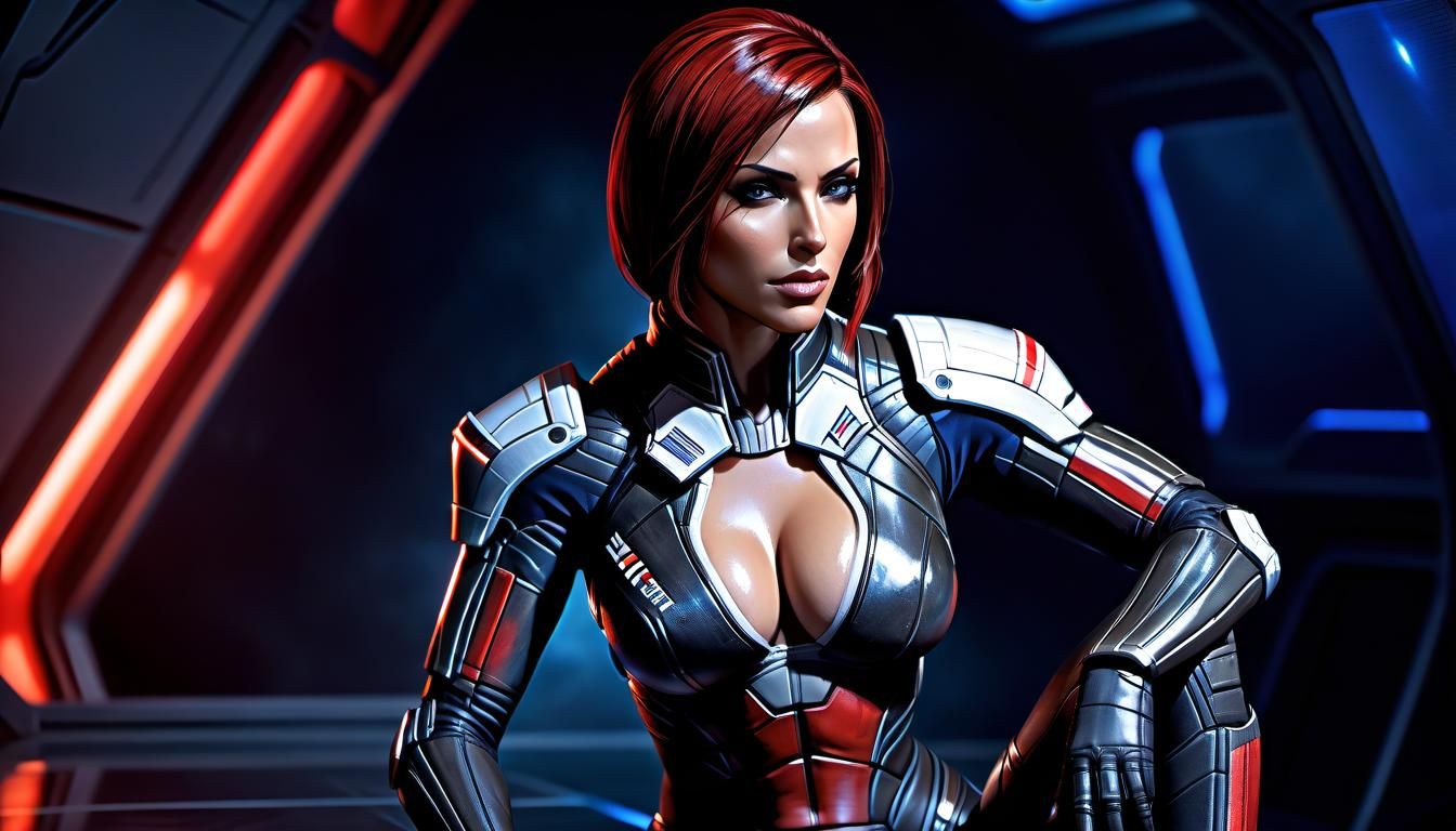 Hyperrealistic Portrait: Female Character in Wet Bikini