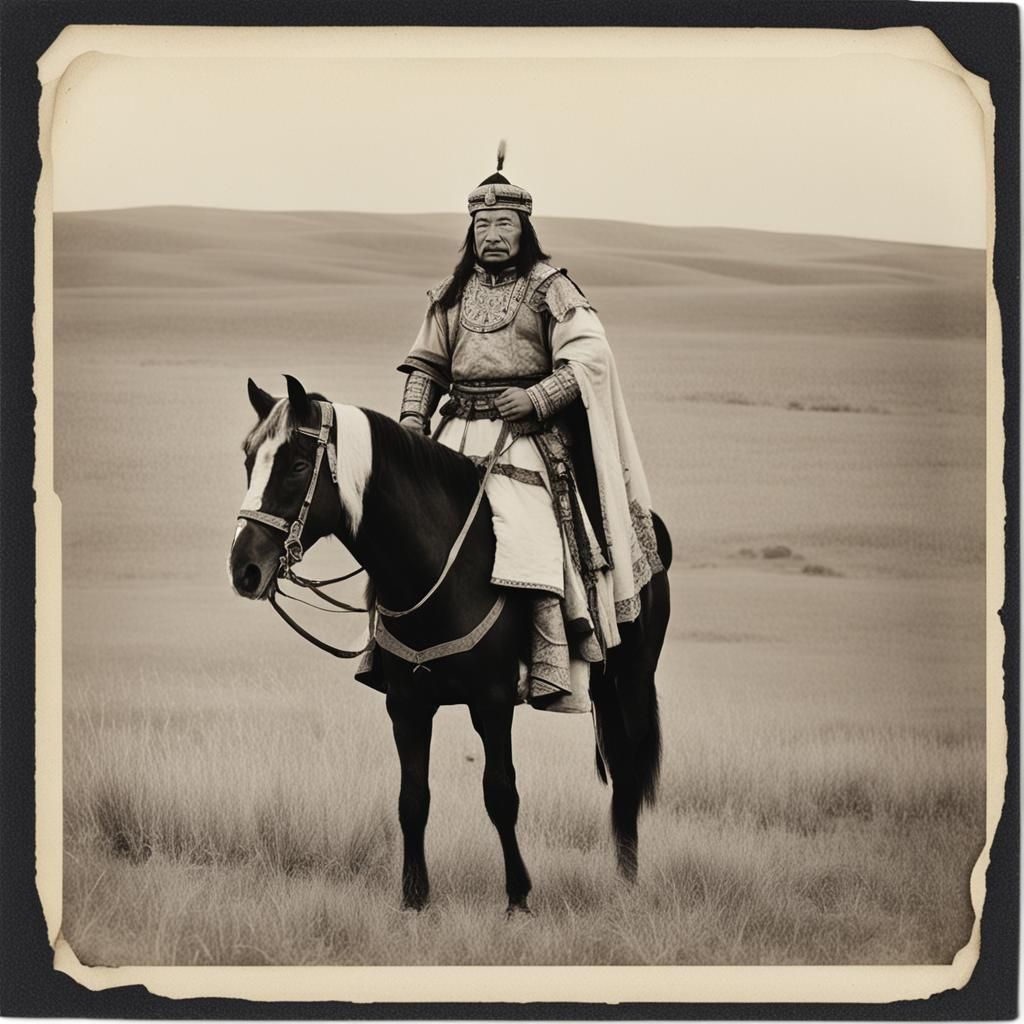 Genghis Khan and Anne Boleyn: Polaroid Portrait