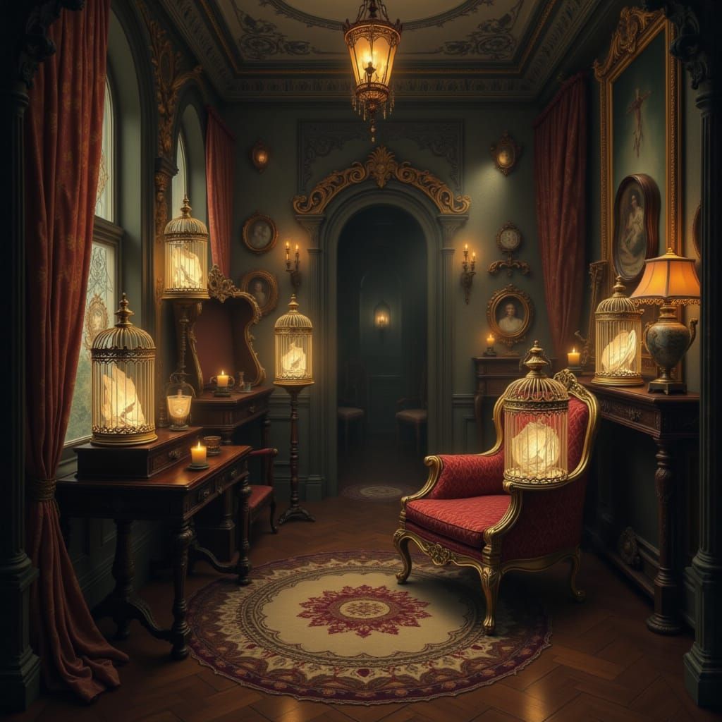 Victorian Secrets in Candlelit Parlor