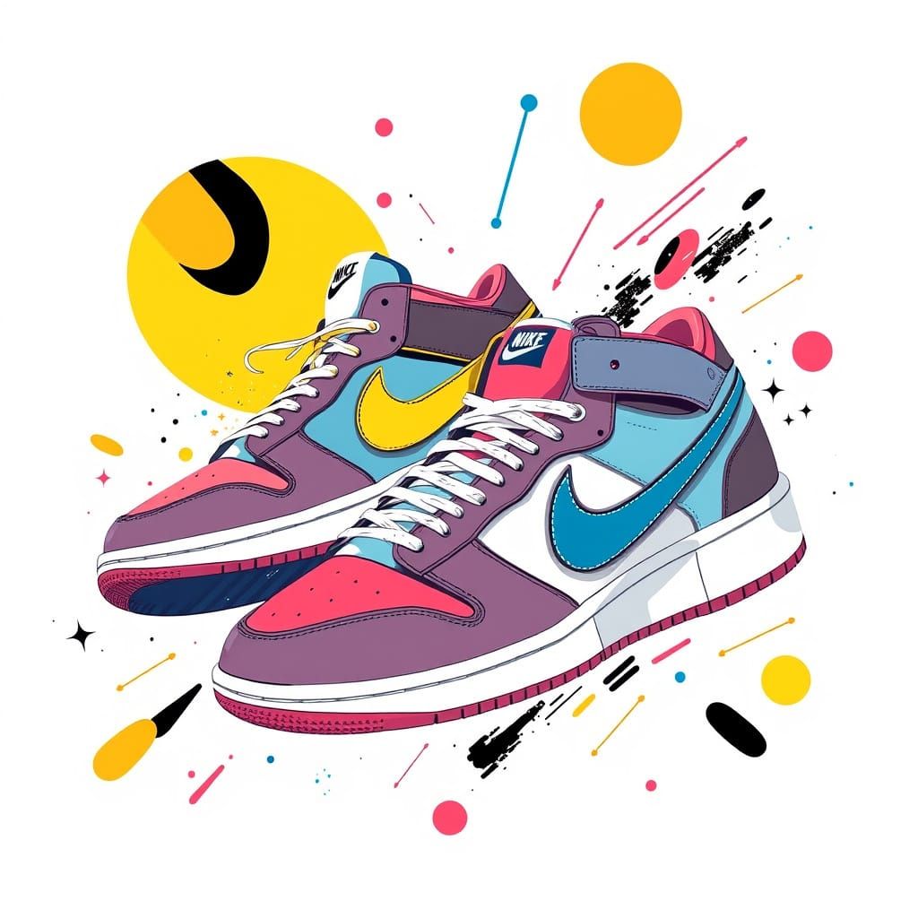 Futuristic Sneakers Inspired by Nike: Digital Art