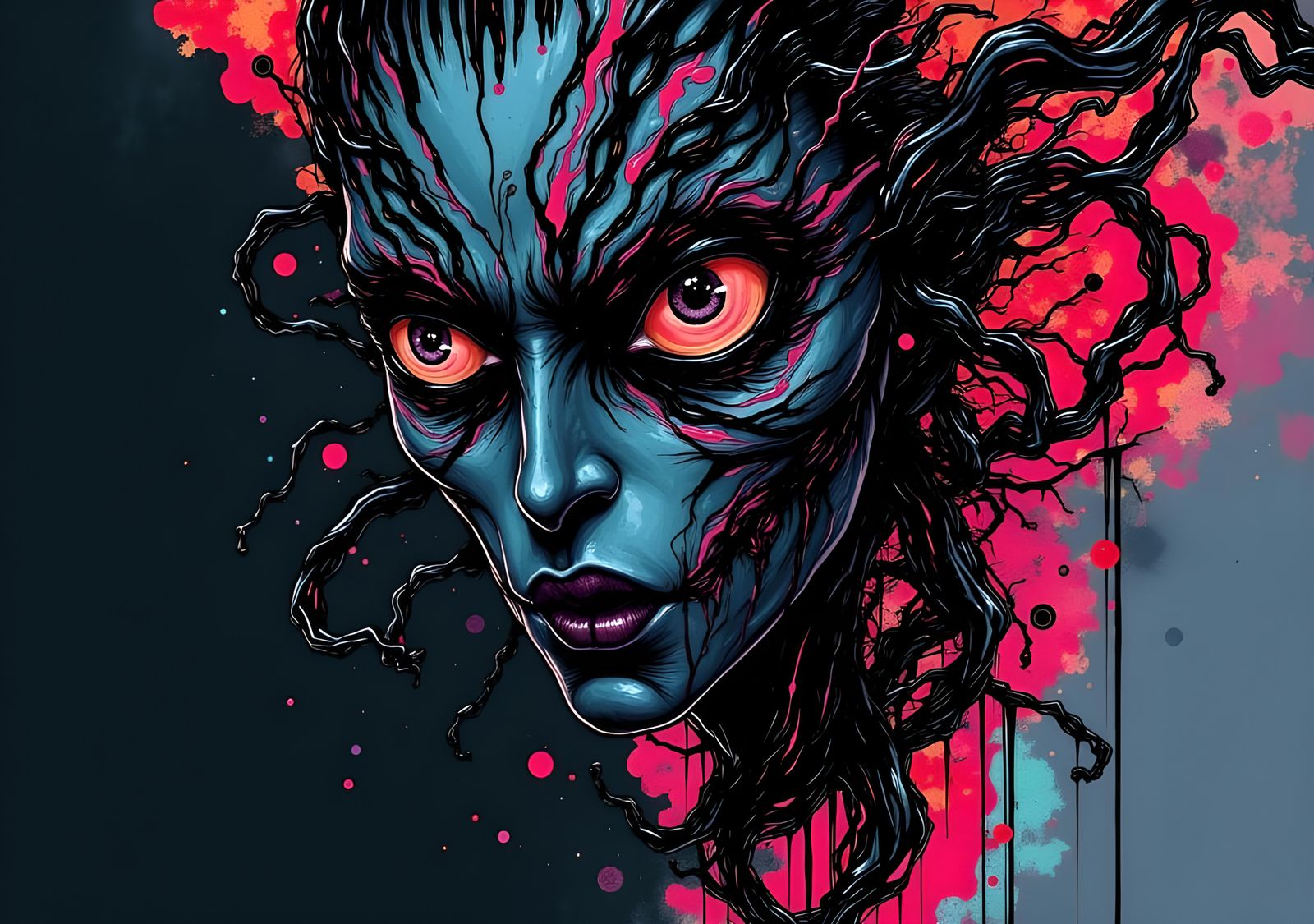 Tattooed Geisha Ultrawarrior Queen in Twisted Ink Style