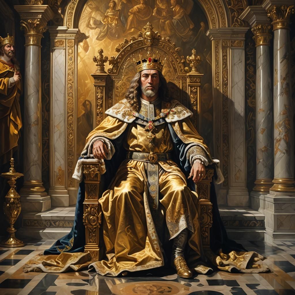 King Solomon Portrait in Renaissance Baroque Style