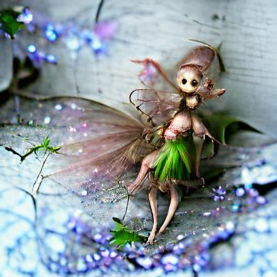 Creepy Beautiful Fairy Portrait