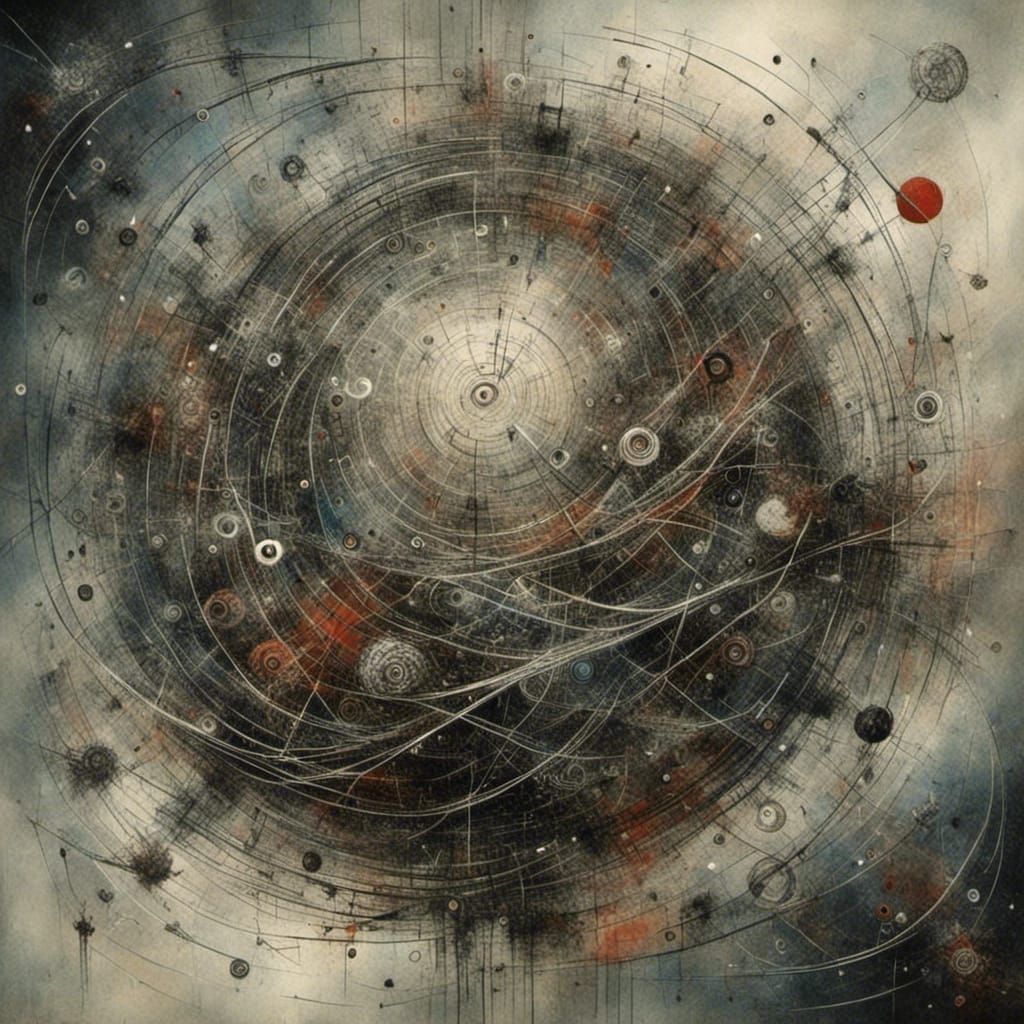 Abstract Sea Kraken in Abstract Style