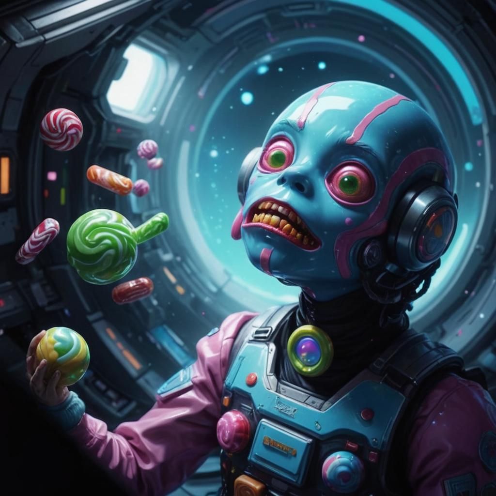 Candy Art Sci-Fi Scene: I Have No Mouth