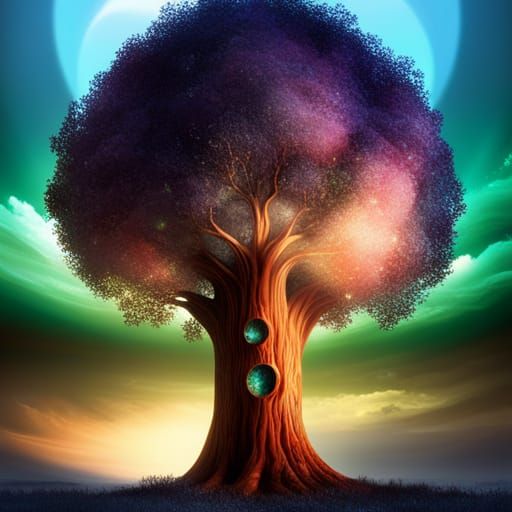 Fantastical Soapy Bubble Tree: Digital Matte Painting