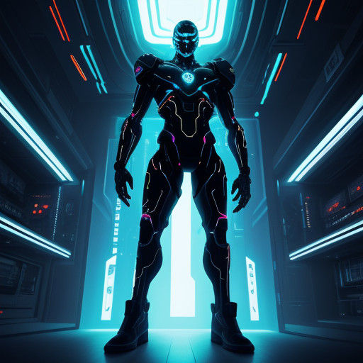 Cybernetic Human Reveals High-Tech Body in Moody Laboratory