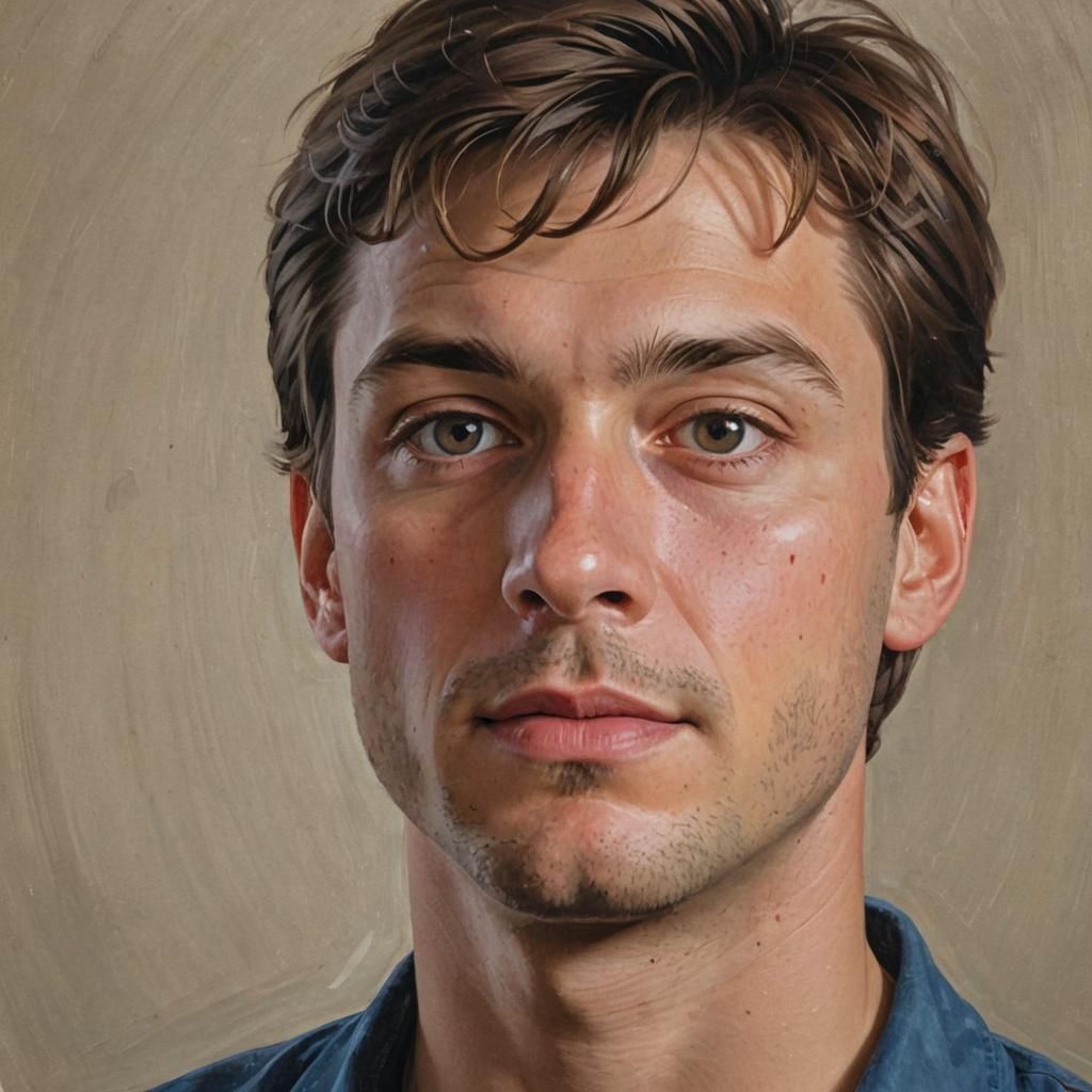 Dynamic Self-Portrait with Modern Artistic Style