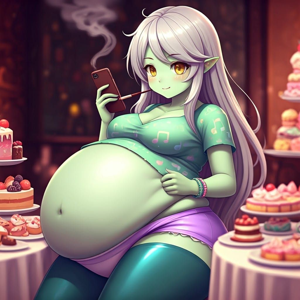 Lyra Heartstrings at Dinner: Anime-Inspired 3D Art