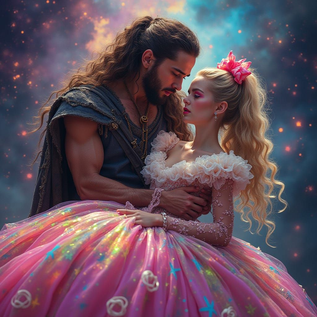 Dark Highlander King Captures Fanciful Bride in Cosmic Lands...