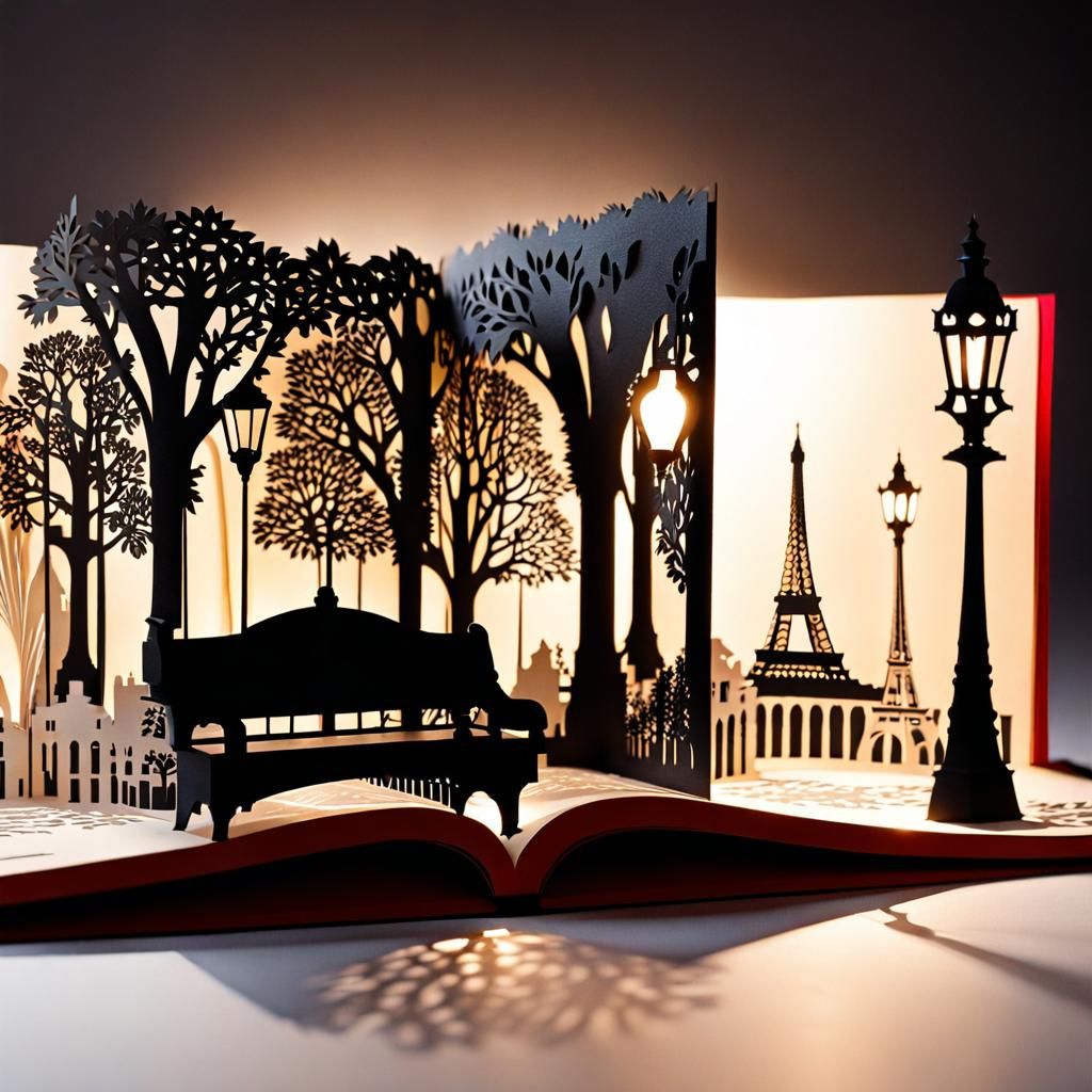Paris, pop-up book