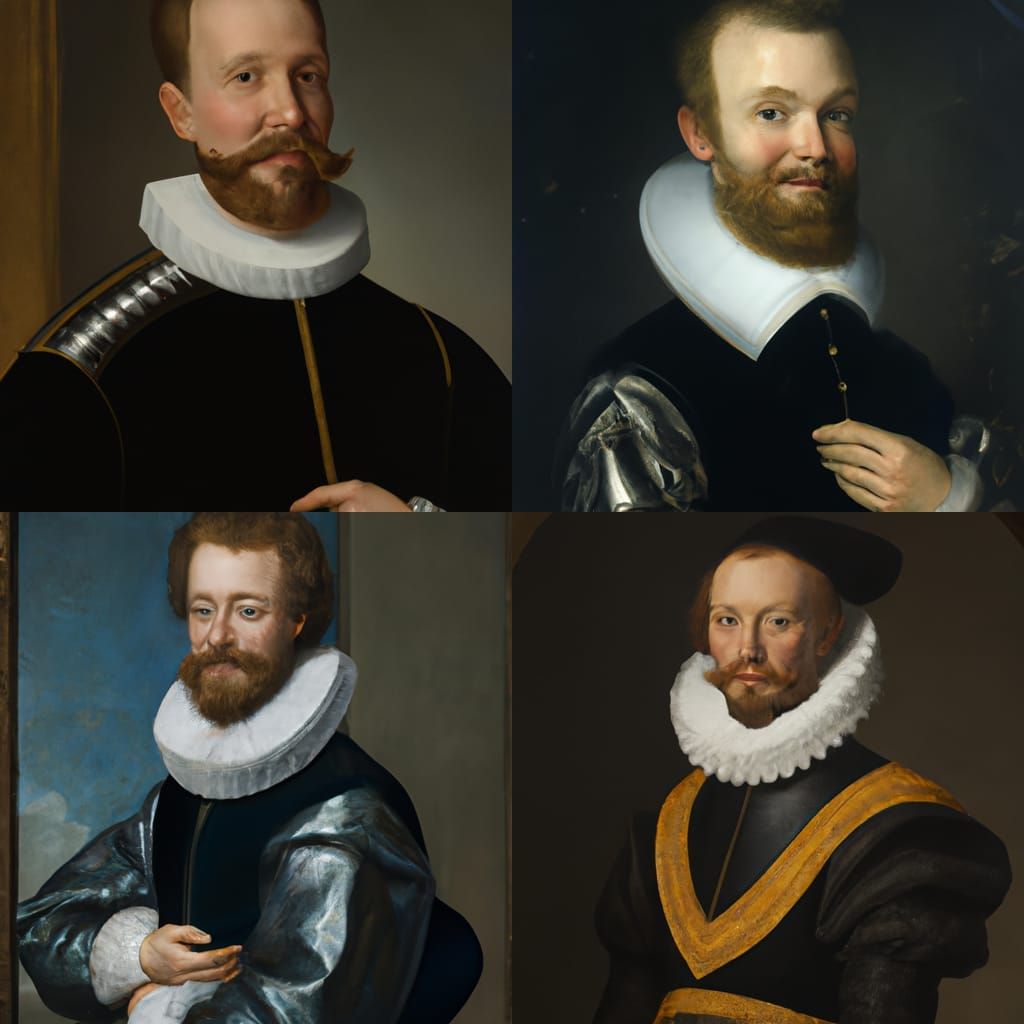 Dutch Masters Portrait of Military Officer