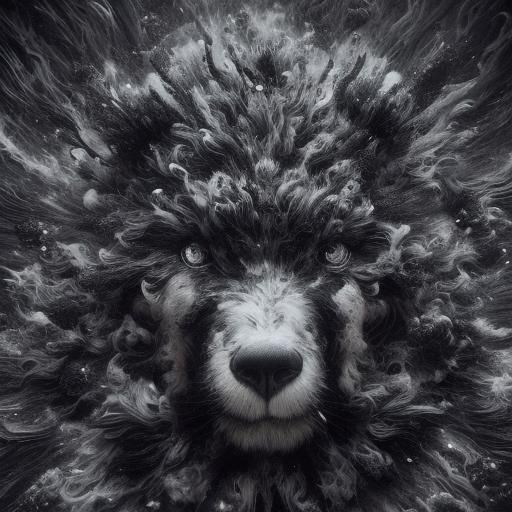 Black Flowers in Bloom with Sparkle Effect