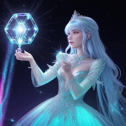 Radiant Witch Casting Bioluminescent Spell