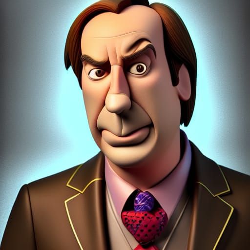 Portrait of Saul Goodman, also known as James Morgan McGill from Better Call Saul