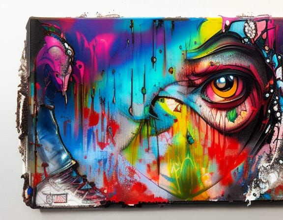 Post-Apocalyptic Wonderland Graffiti Art