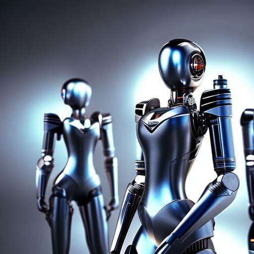 Hyperrealistic Female Robots with Intricate Details