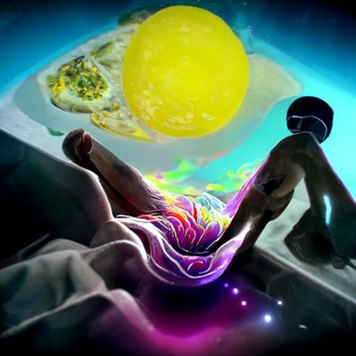 Holographic Astral Cosmic Illustration by Pablo Amaringo