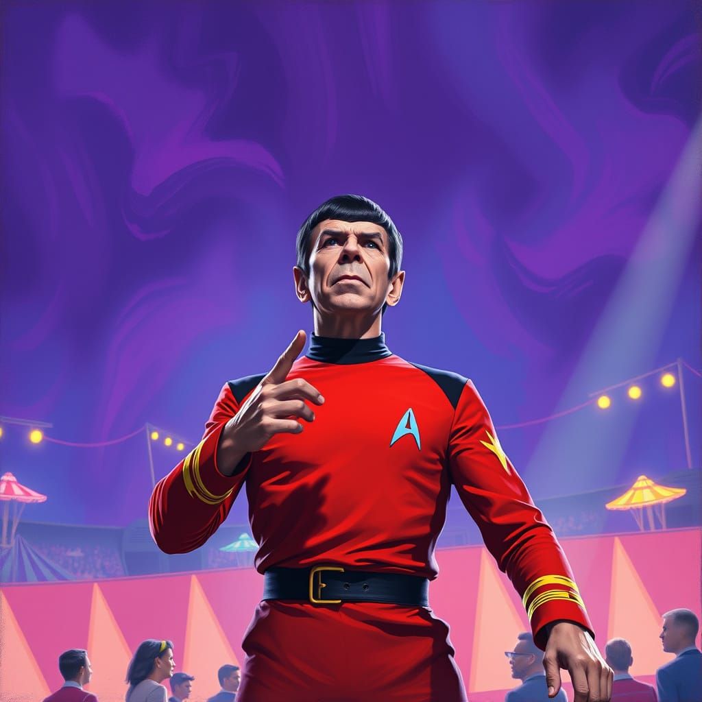 Spock in a Futuristic Circus