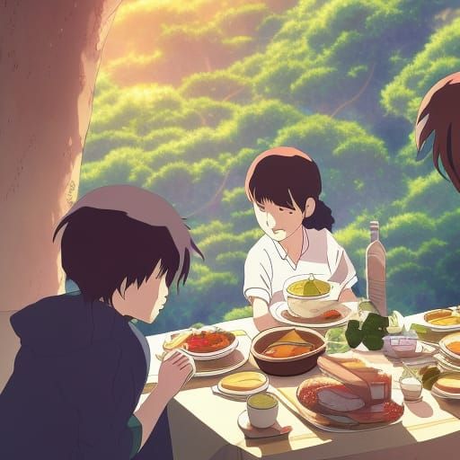 Anime Breakfast Scene by Studio Ghibli