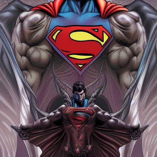 Demon Hunter Superman Comic Book Art