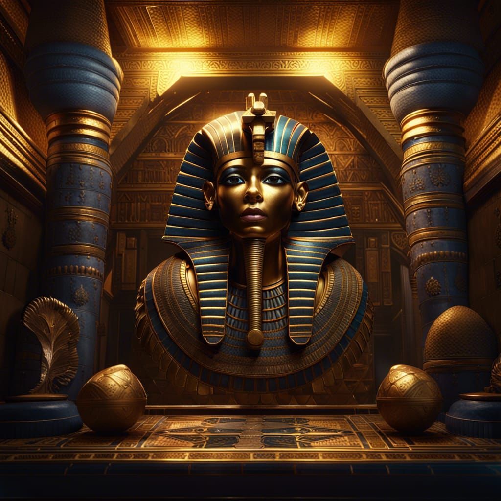 Intricately Detailed Tomb of Tutankhamun