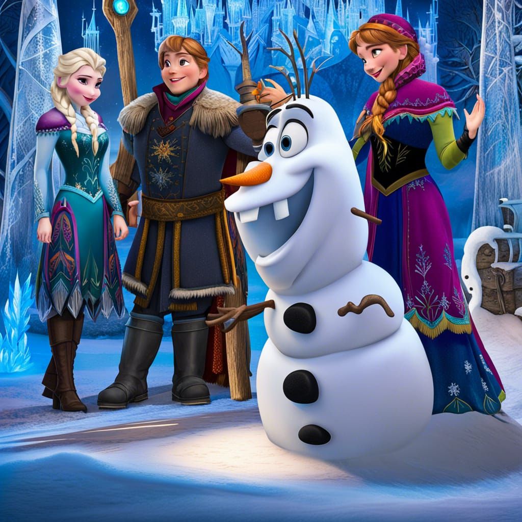 Magical "Frozen" Winter Wonderland with Ice Sculptures