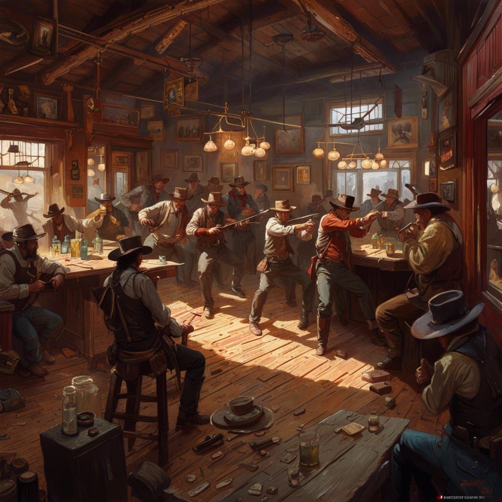 Saloon fight