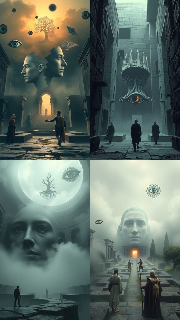 Labyrinth of the Mind: A Hyperrealistic Vision