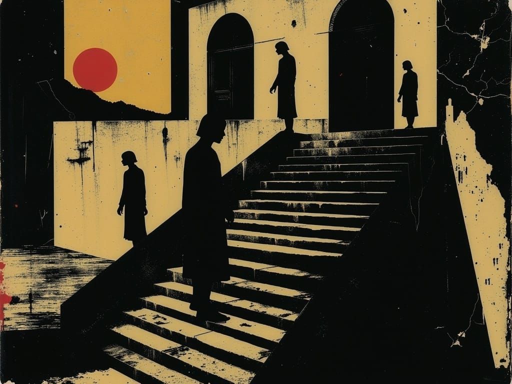 Dystopian Robot City: Stairway to Nowhere