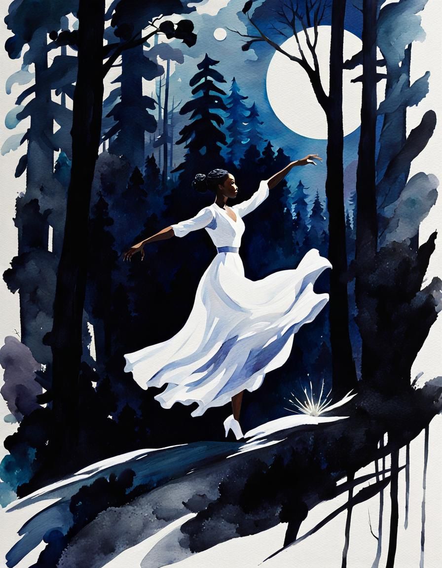 Dark & Moody Watercolor Art