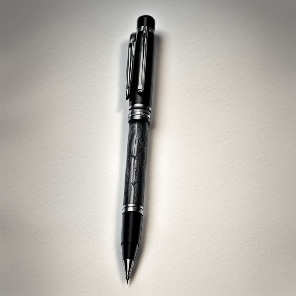 Intense Close-Up of Hand Gripping Pen