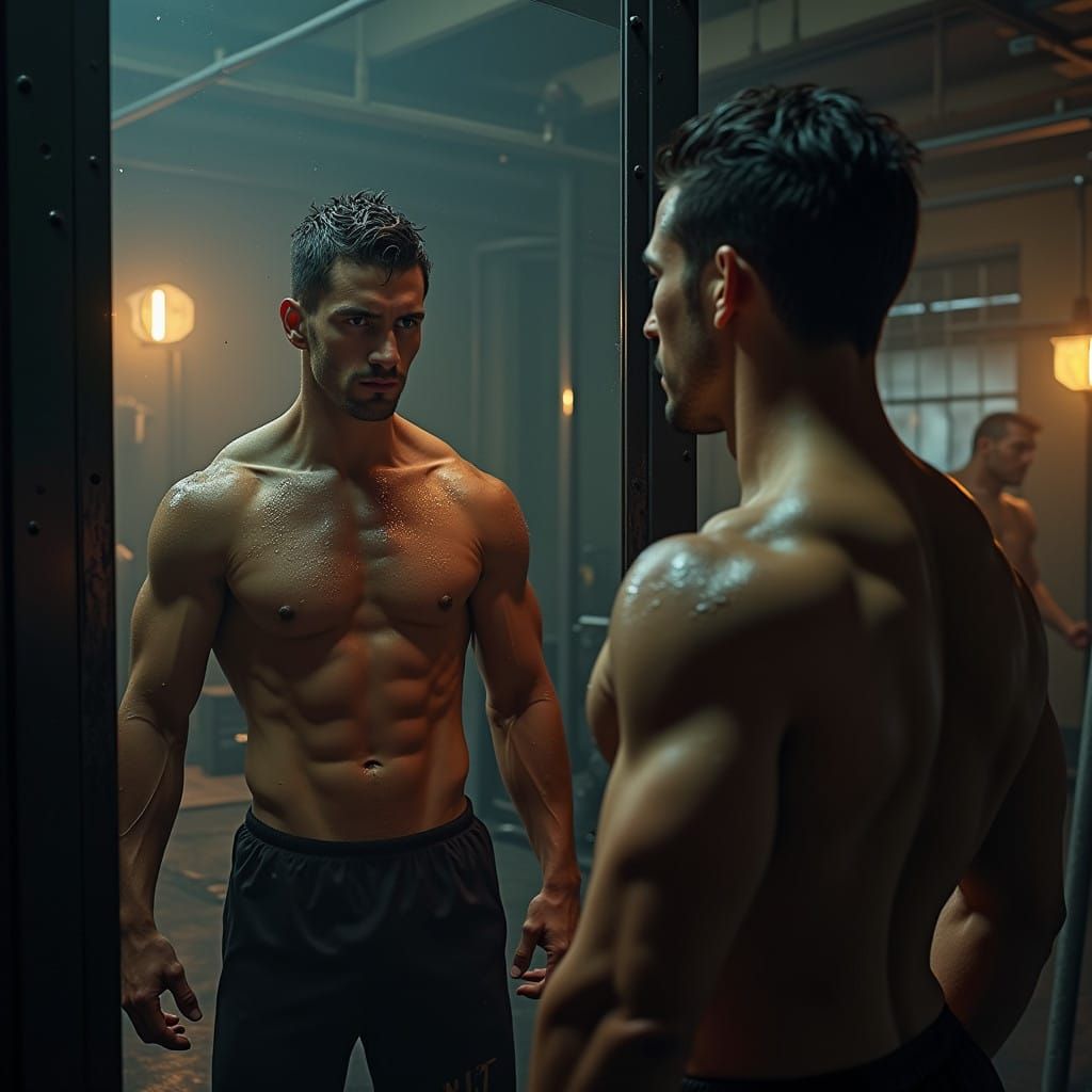 Empowered Athlete Transcends Adversity in Industrial Gym