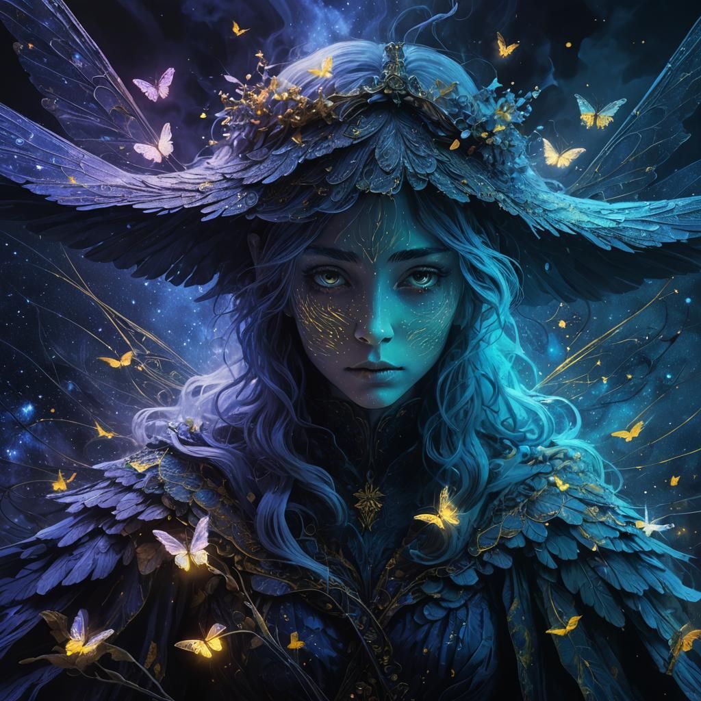 Fairy Girl in Expressionist Digital Art Style