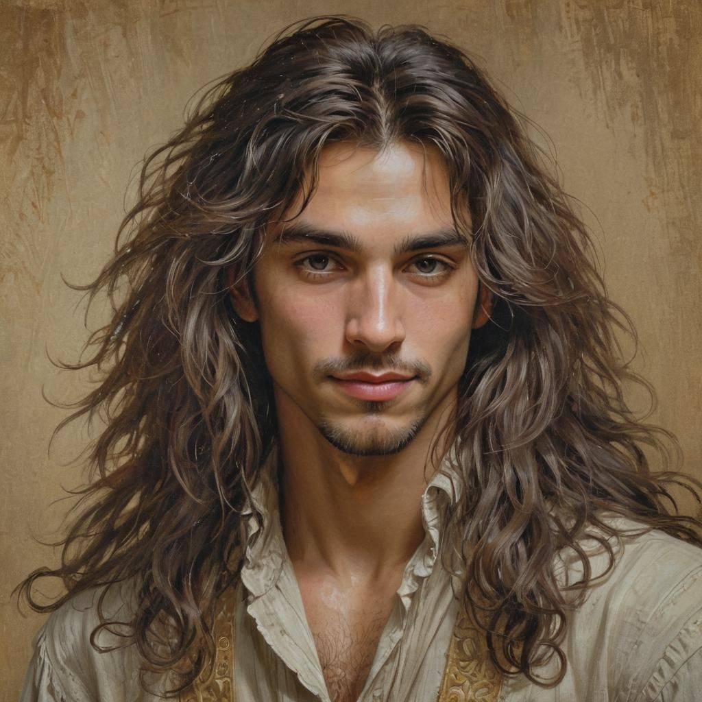 Shy Prince Portrait in Detailed Matte Painting Style