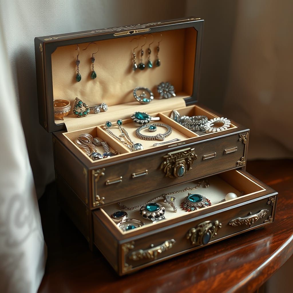 Jewellery Box Overflowing with Jewels