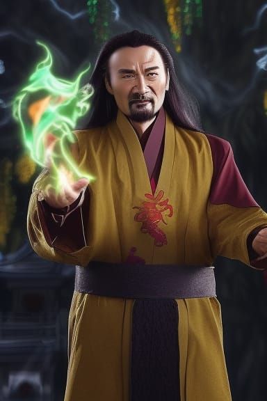 Shang Tsung in a Chinese Garden