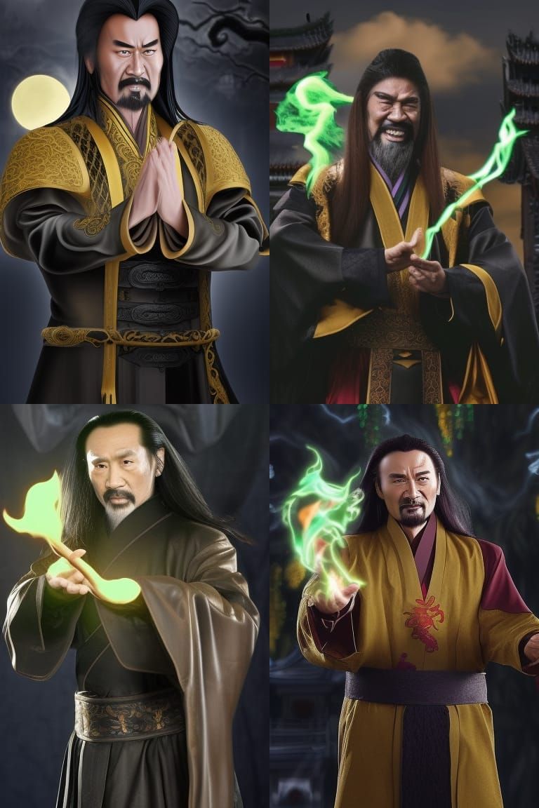 Shang Tsung in a Chinese Garden