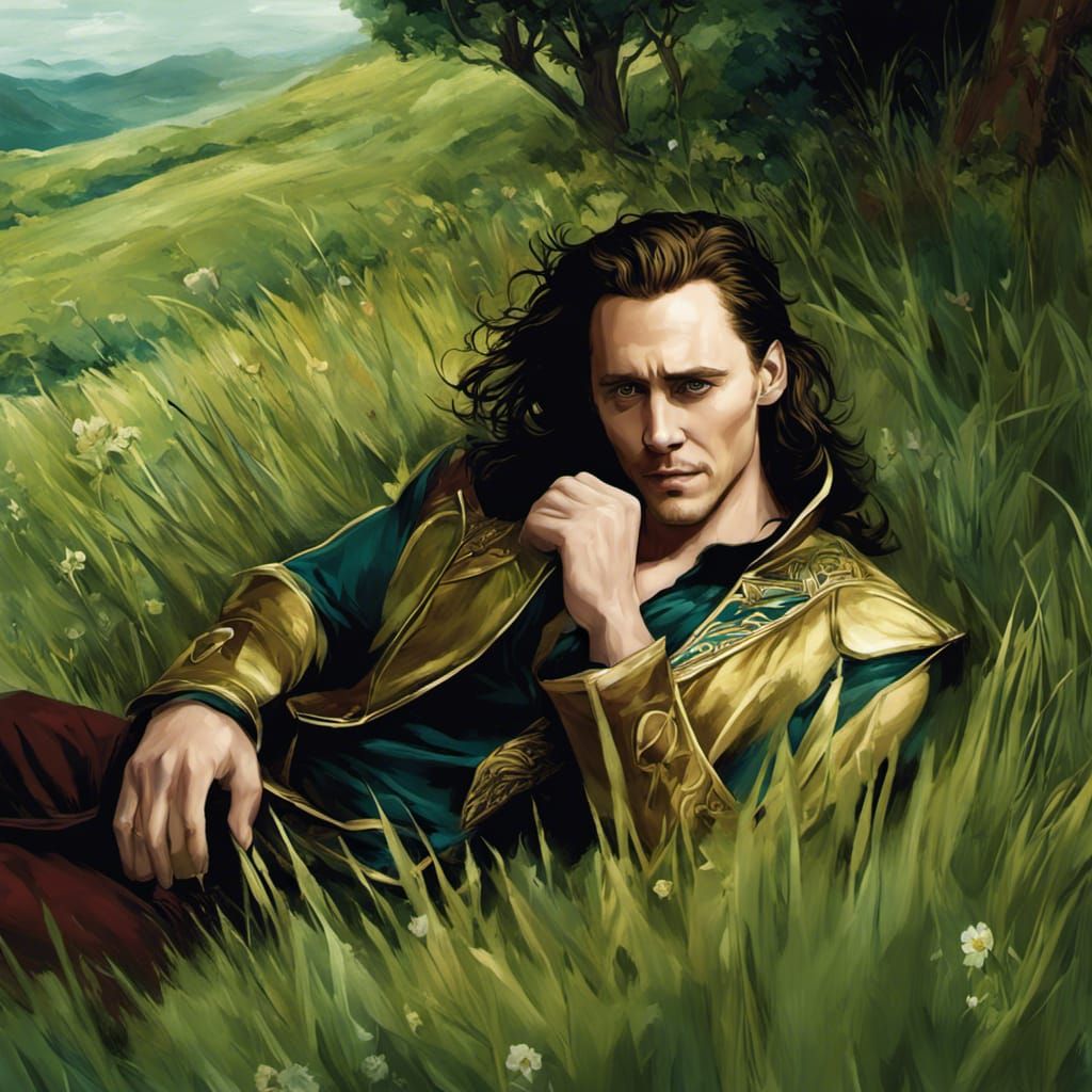 Loki in Meadow, Comic Book Art