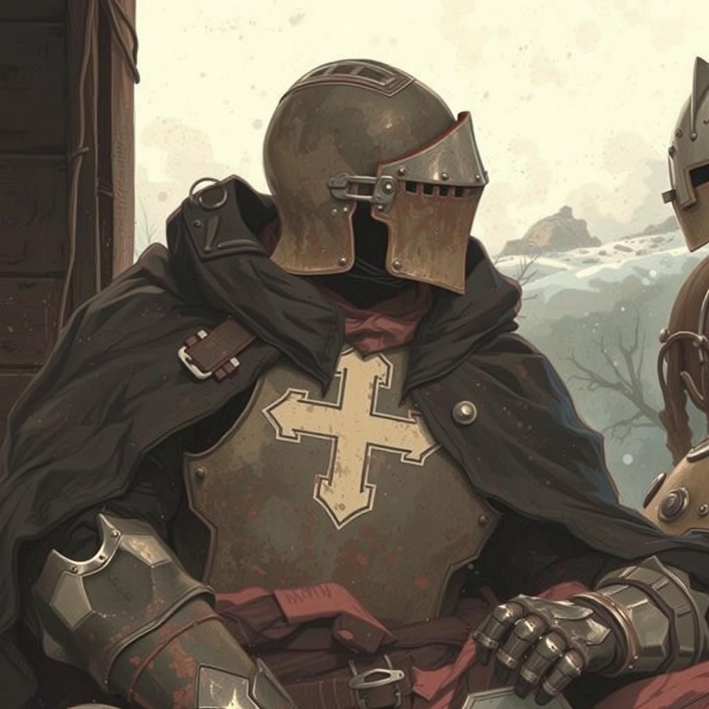 Eldritch Knight in Snowy Tundra Hut