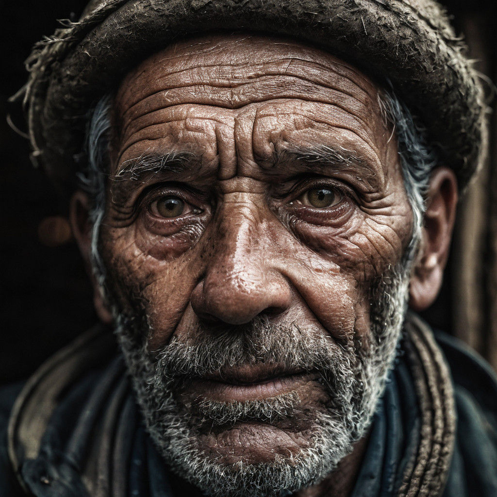 Portrait of a Weary Uncle in Ambient Light
