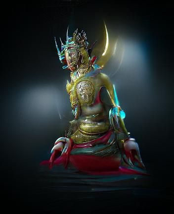 Serene Bodhisattva Illustration