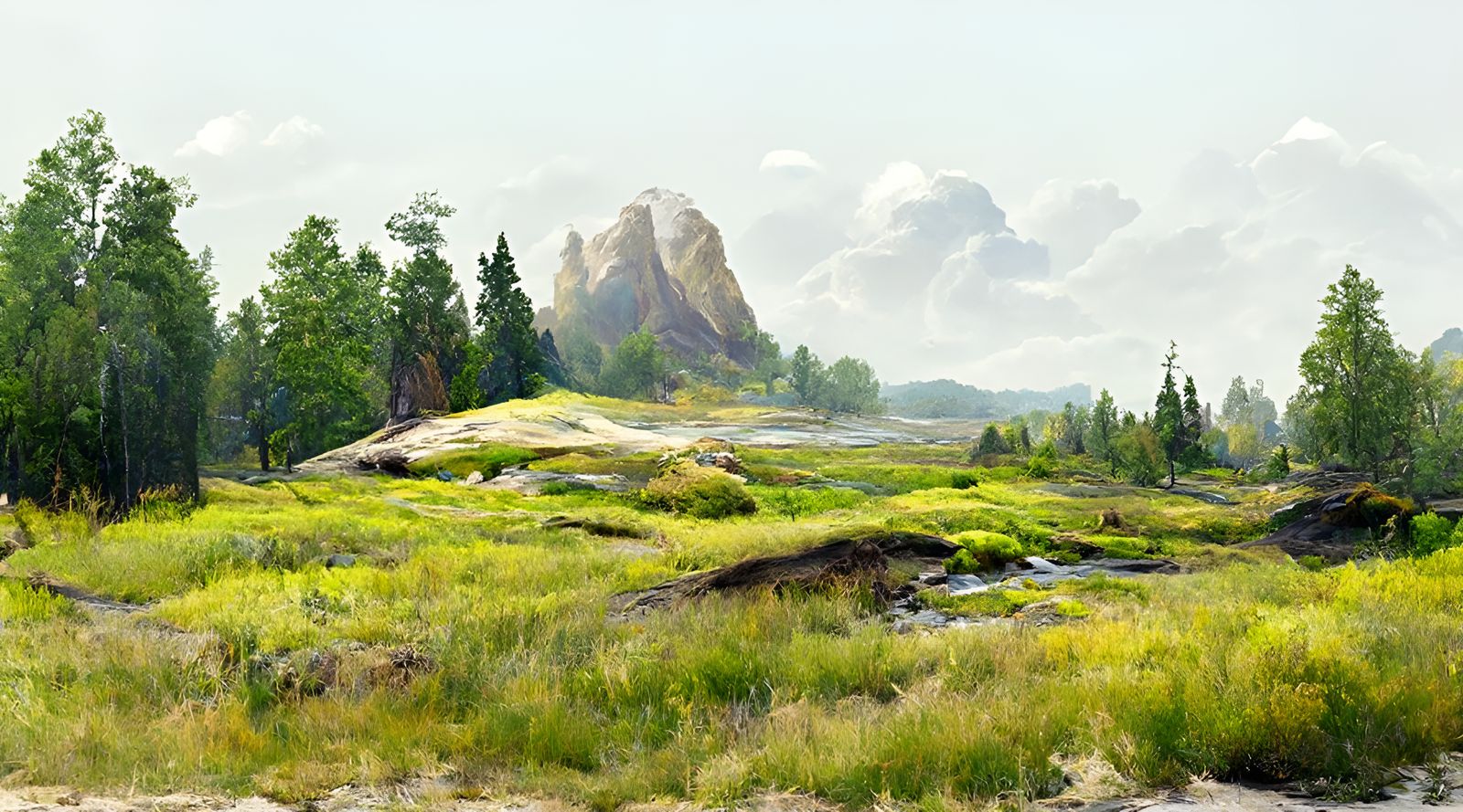Breathtaking Landscape Vista in Photorealistic Style
