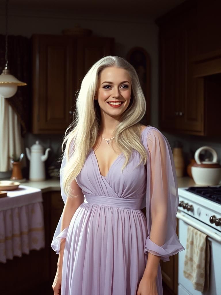 Lily Munster in Autumn, Vintage Photography Style