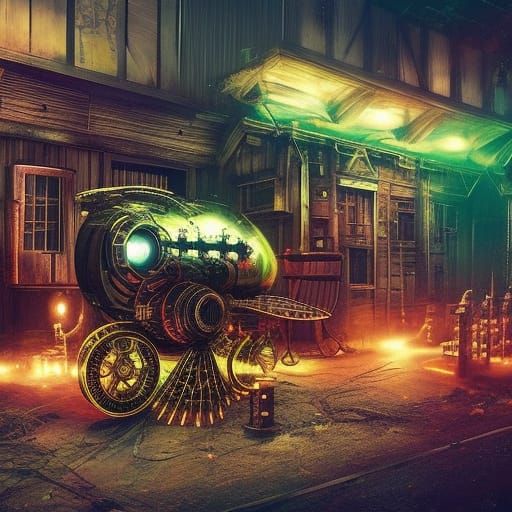 Evil Steampunk Chicken: A Dark Horror Masterpiece