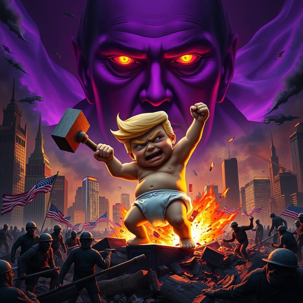 Surreal America in Ruins, as Trump Destroys the Nation under...