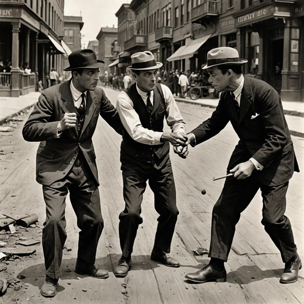 Buster Keaton's Wacky Historical Antics in Photo