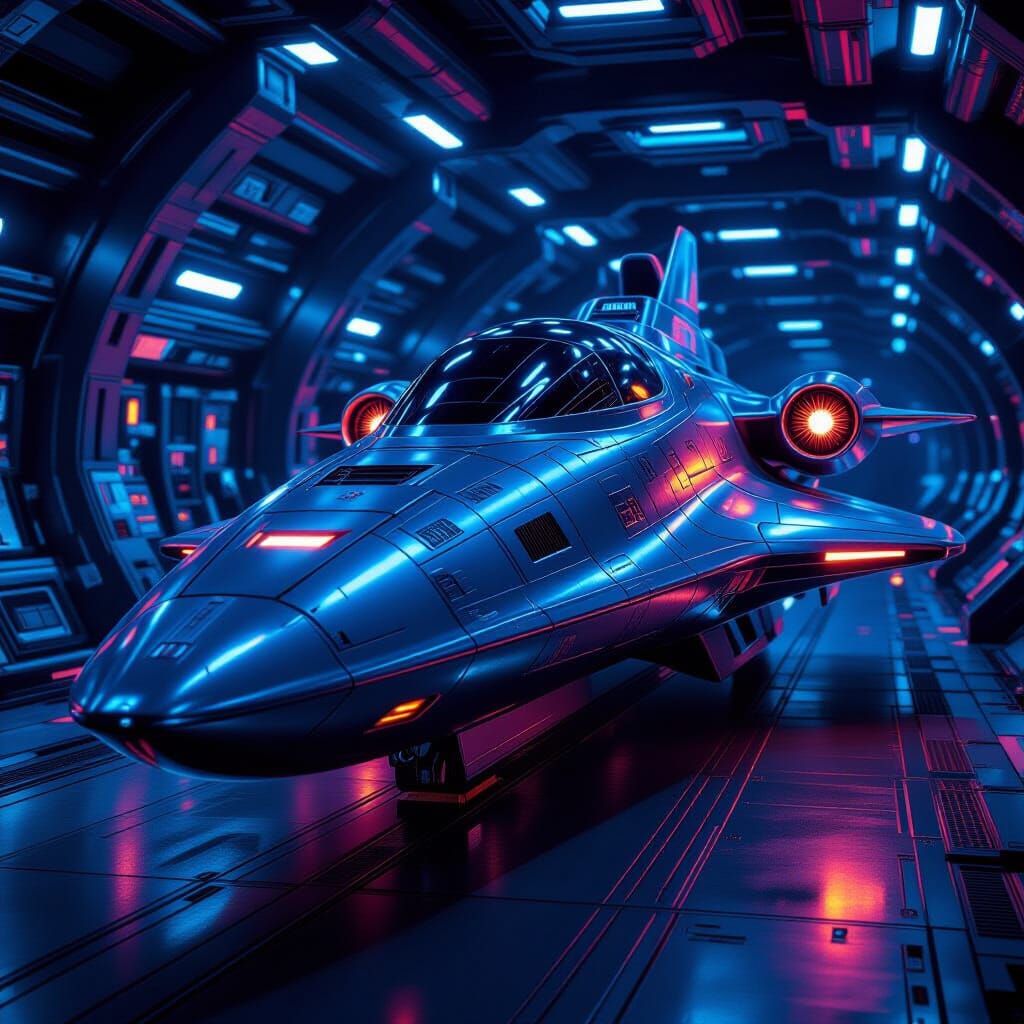 Ultra-Realistic Last Screw on Futuristic Spaceship