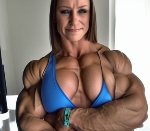 Muscular Finnish Female Bodybuilder with Ripped Physique